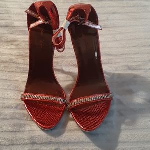 Red High Heels with strap